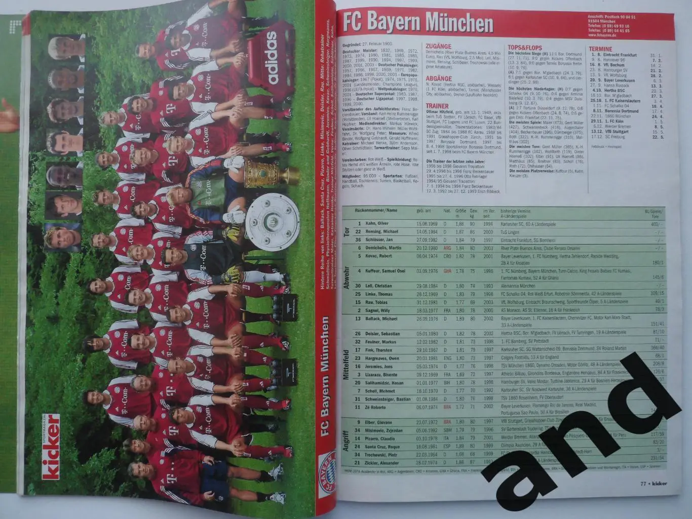 Kicker (спецвыпуск) Бундеслига 2003-04 2