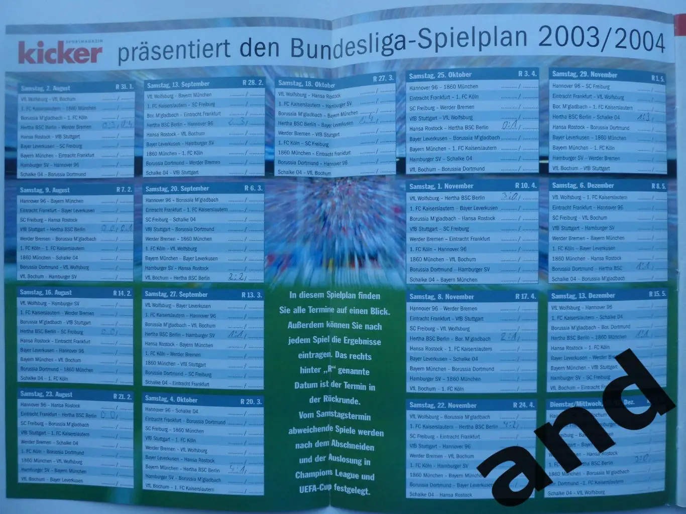 Kicker (спецвыпуск) Бундеслига 2003-04 3