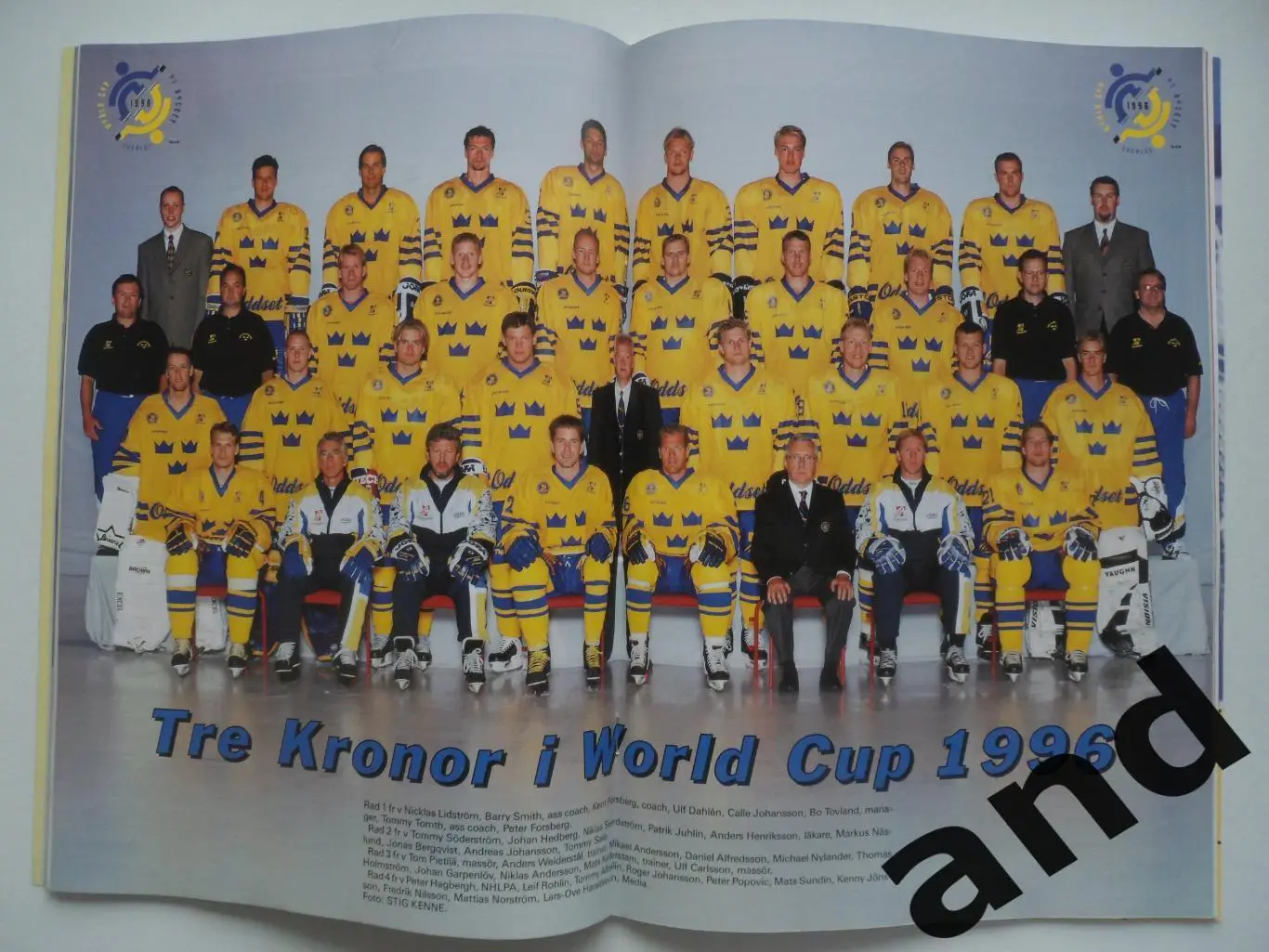 большой постер сб. Швеции 1996