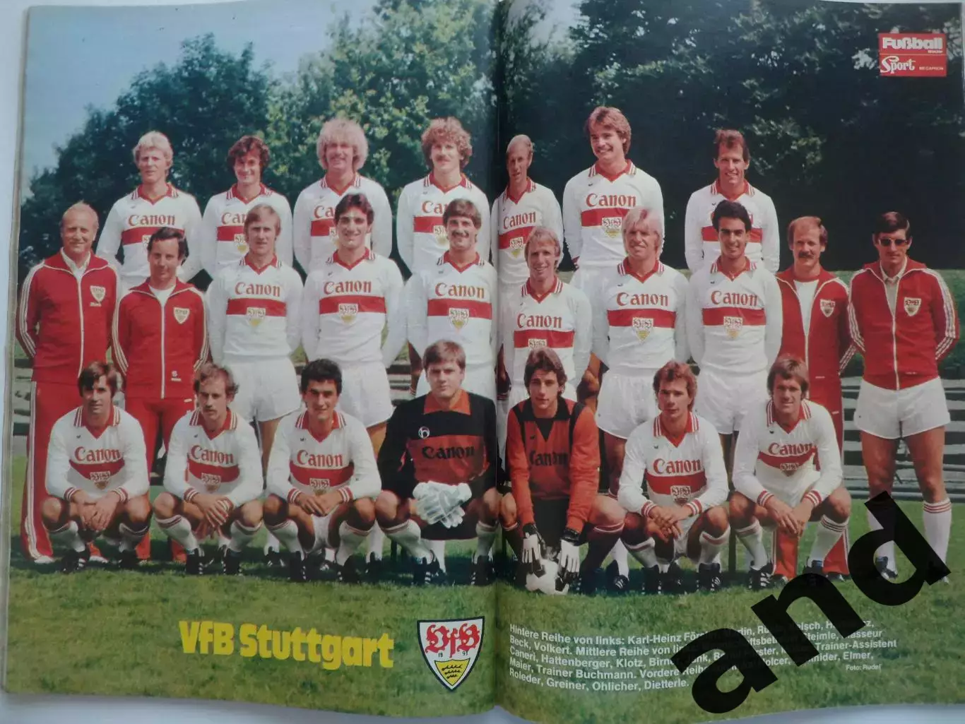 Футбол. Спецвыпуск Бундеслига 1979/80 (большие постеры всех команд) 3