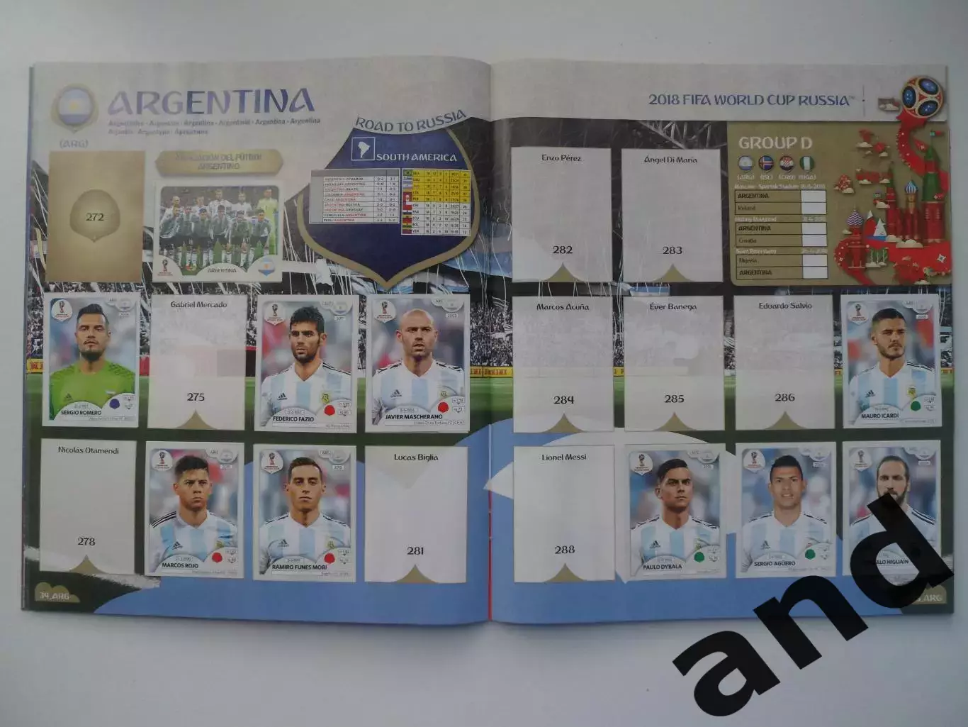 Альбом панини panini чемпионат мира 2018 (363 наклейки) 4