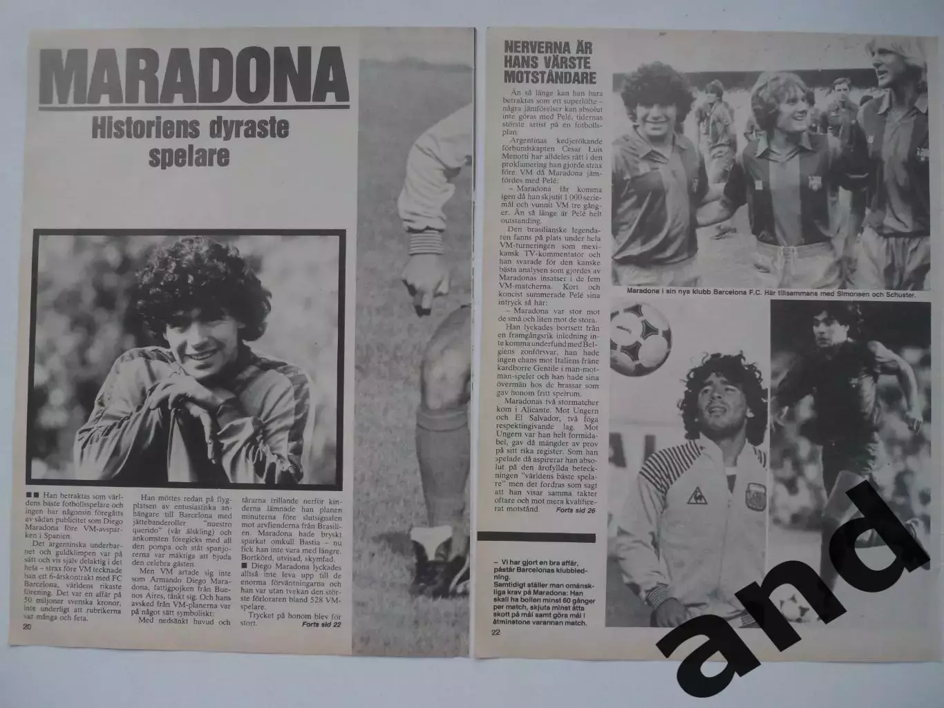 набор 12 листов о Марадоне 3