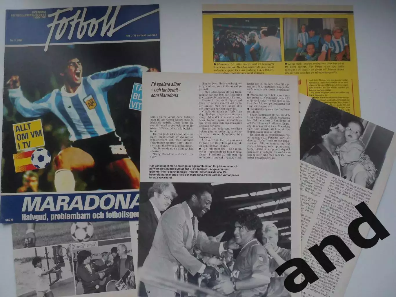 набор 12 листов о Марадоне 5