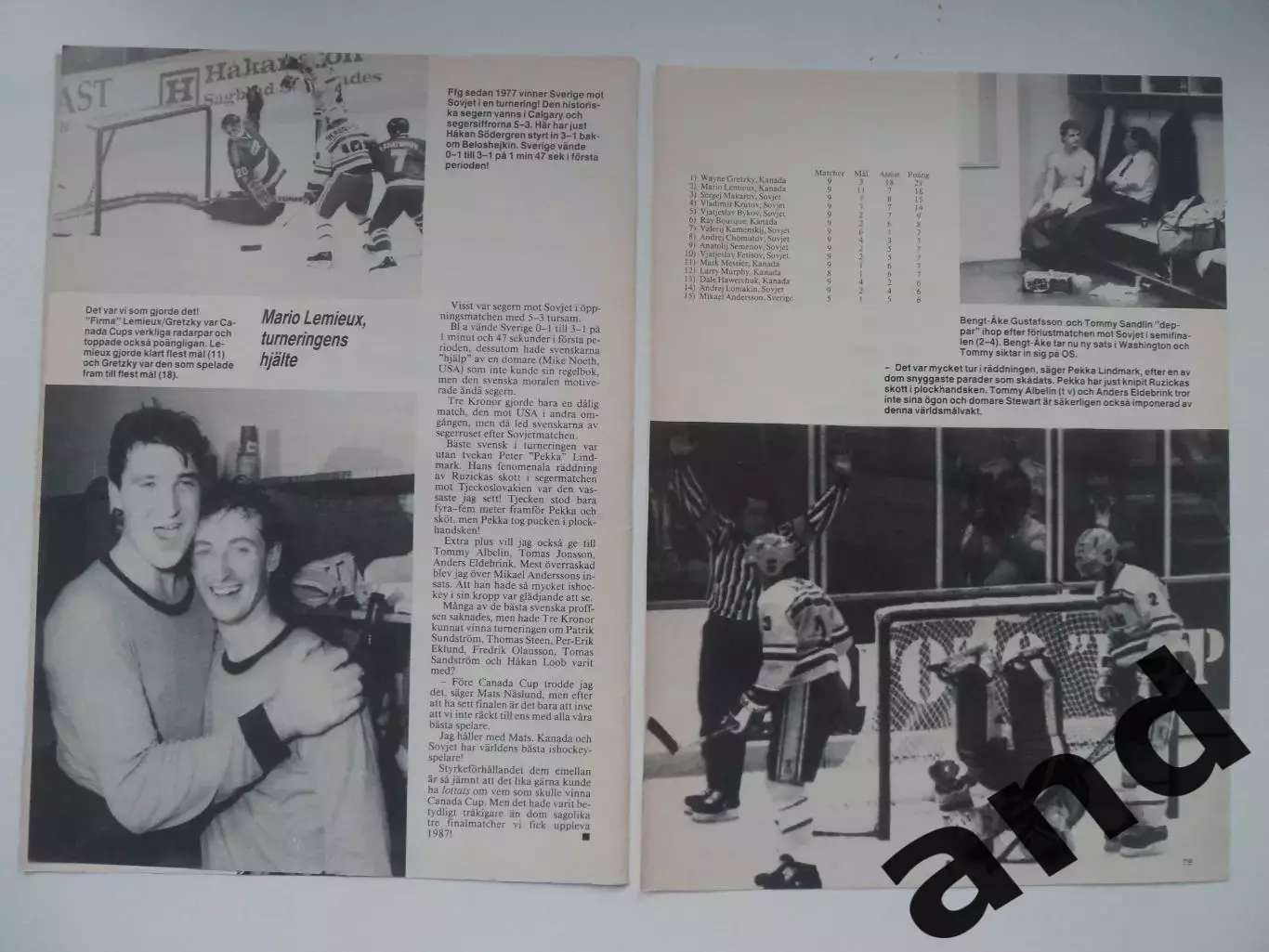 кубок Канады 1987 (3 листа) 1