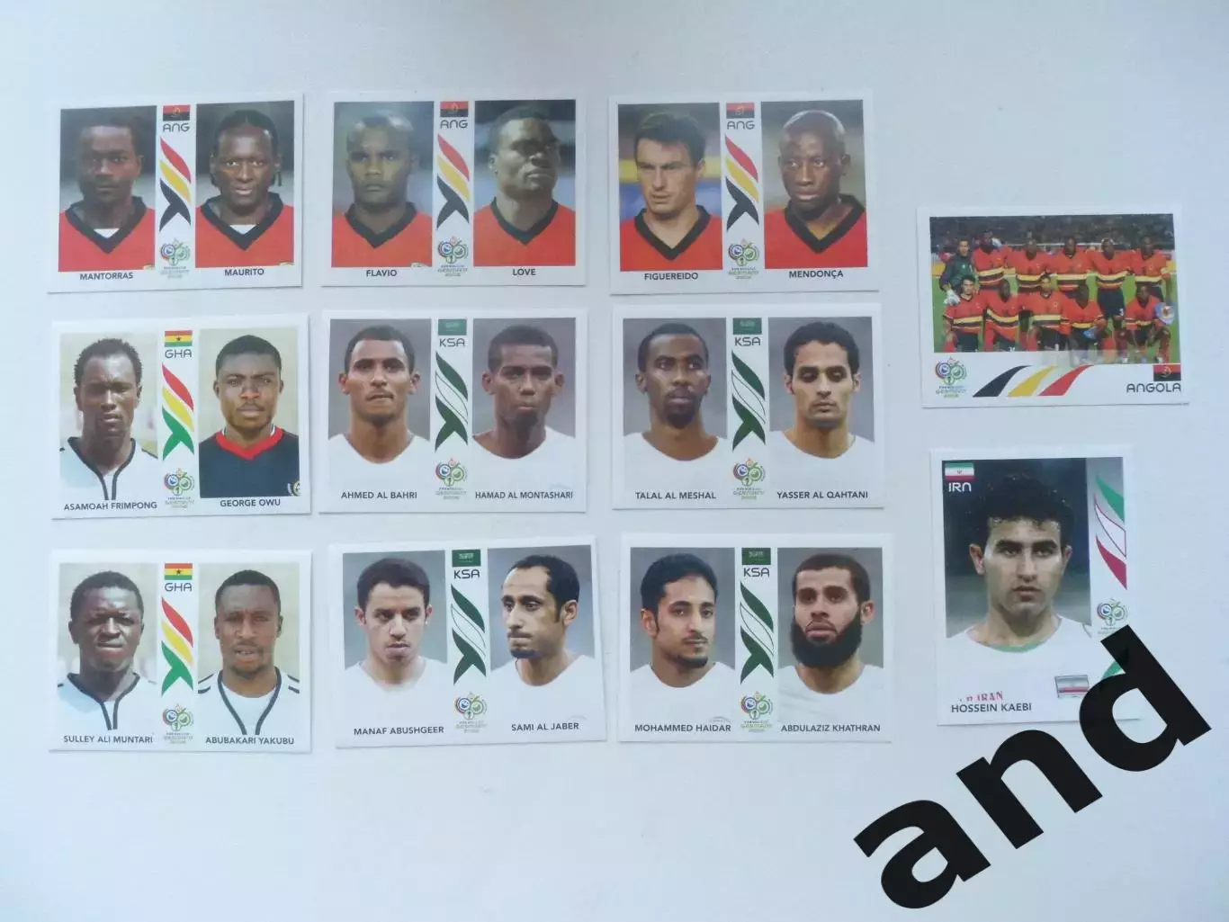 набор 11 наклеек панини panini чемпионат мира 2006