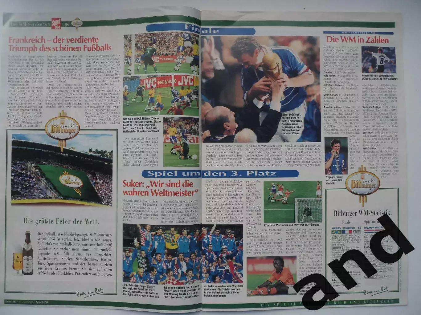 3 спецвыпуска - чемпионат мира 1998 2