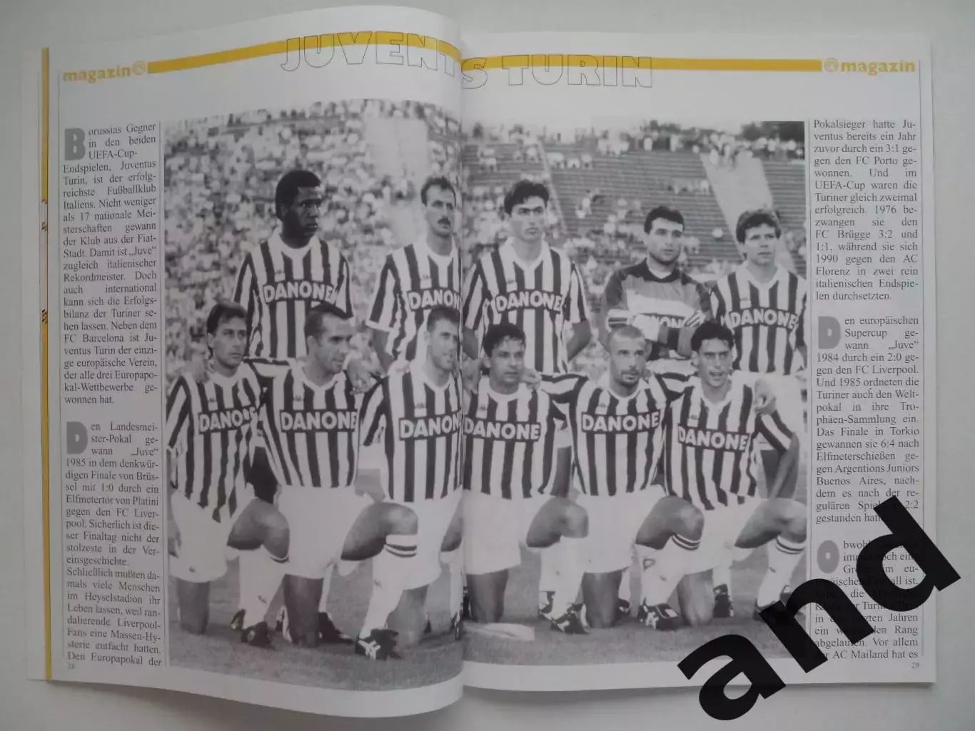 программа Боруссия - Ювентус (финал Кубок УЕФА 1993) 1