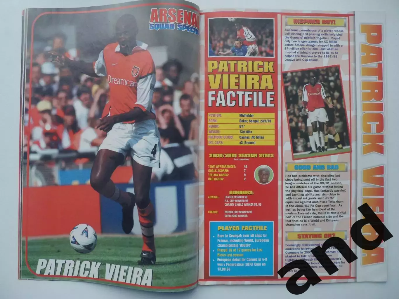 клубный журнал Арсенал Arsenal (постеры игроков) 6