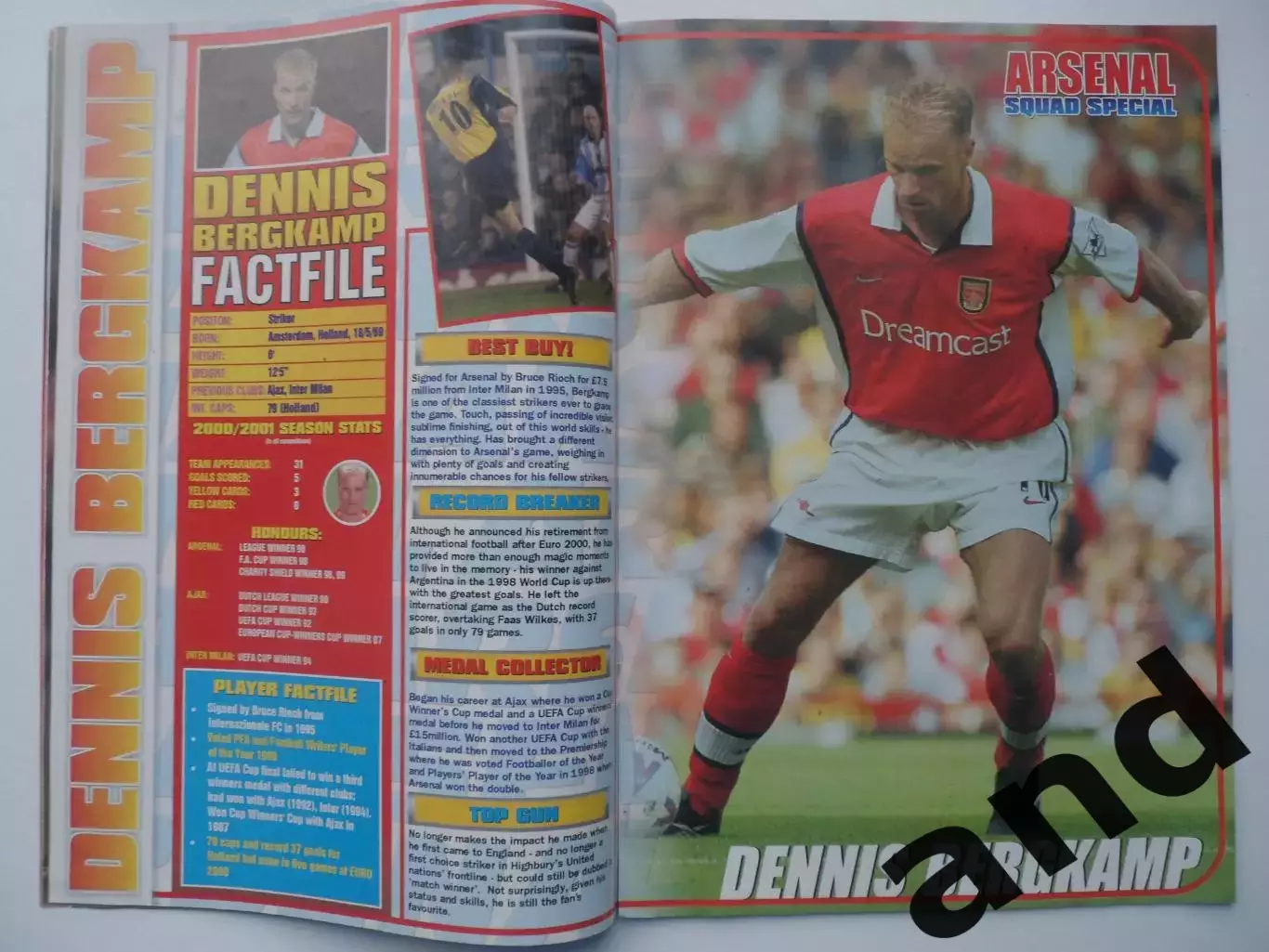 клубный журнал Арсенал Arsenal (постеры игроков) 7