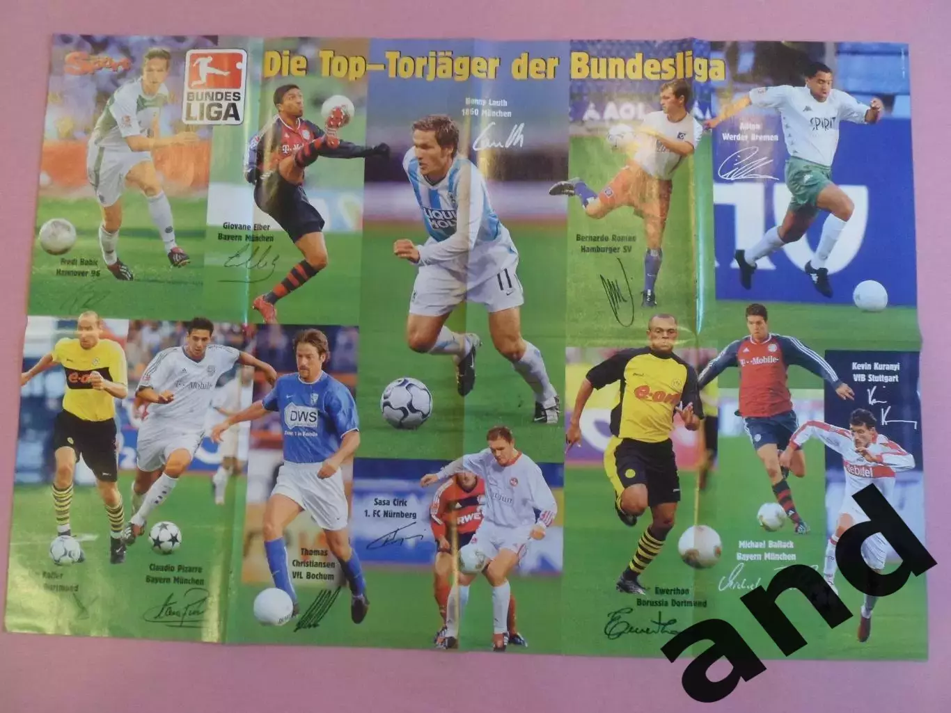 большой постер / плакат бомбардиры Бундеслиги