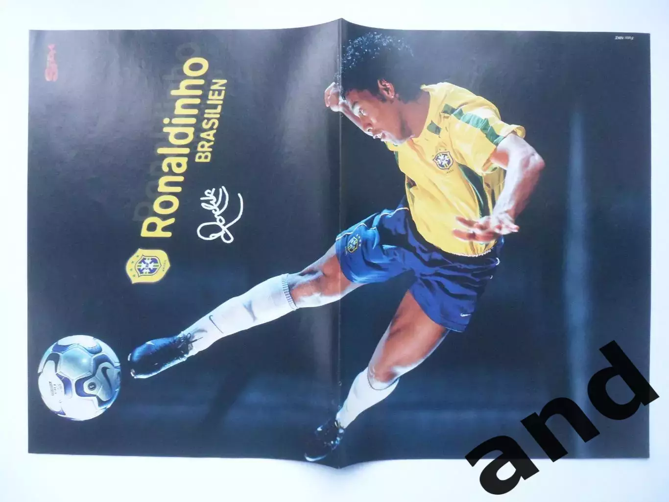 большой постер Роналдиньо
