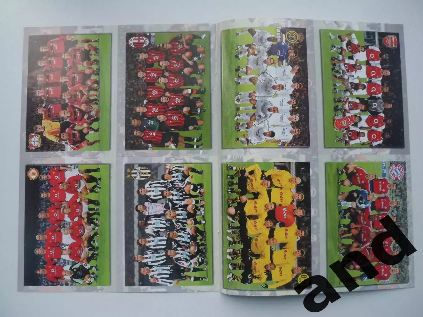 набор 8 карточек клубов