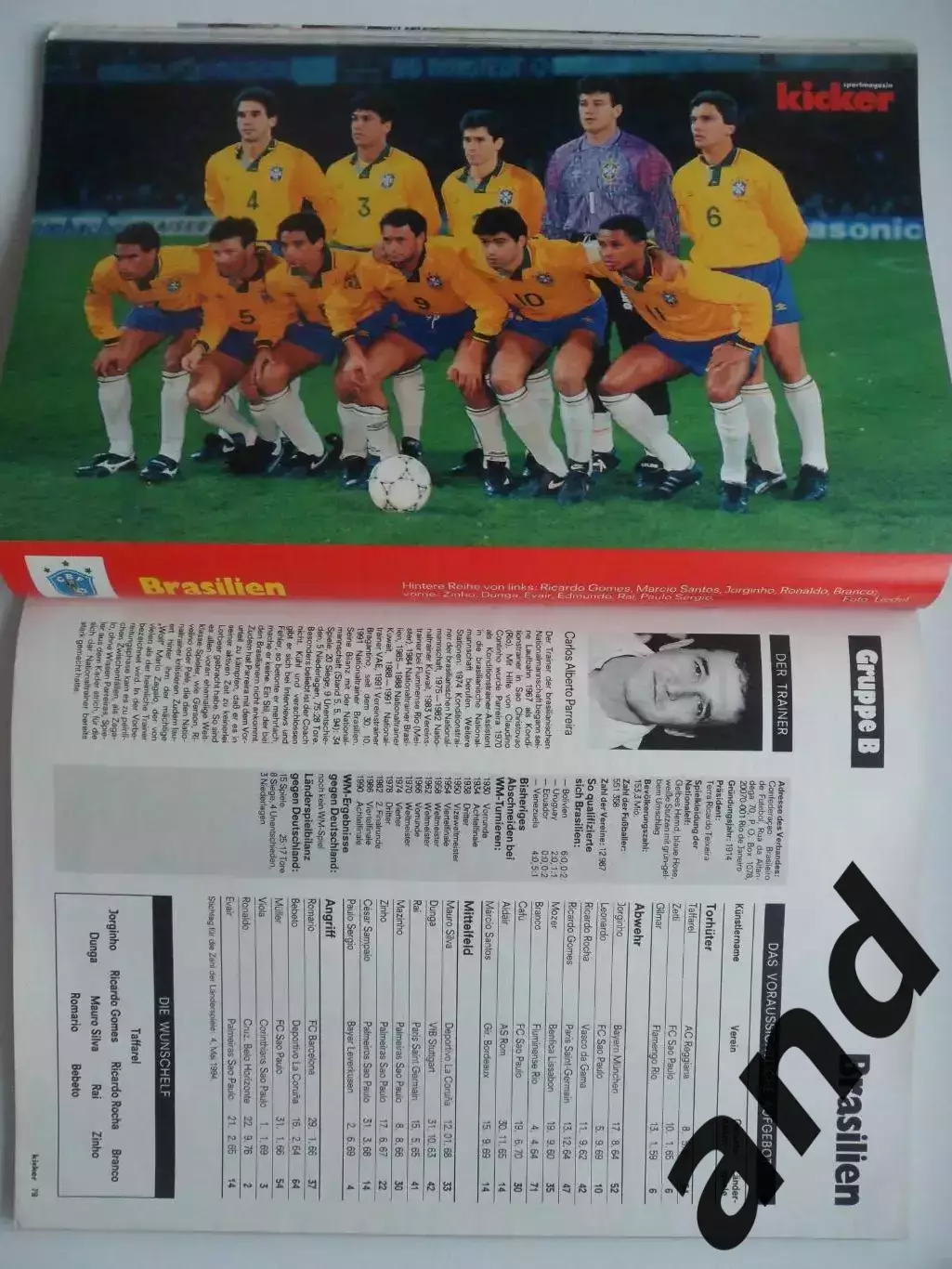 Kicker (спецвыпуск) - чемпионат мира 1994 (постеры всех команд) 3