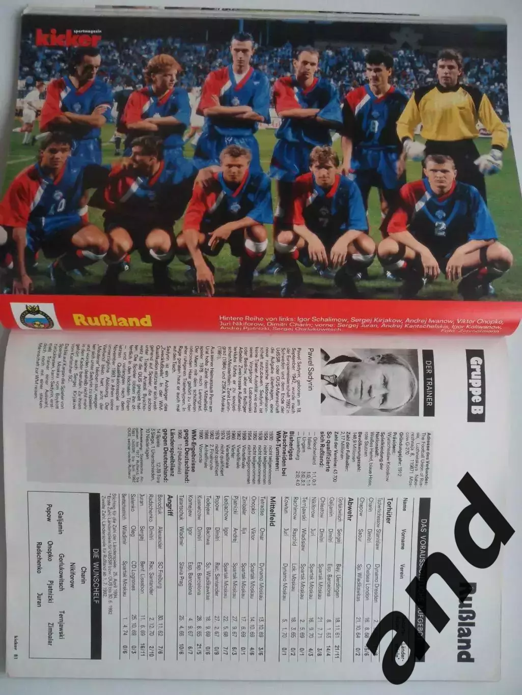 Kicker (спецвыпуск) - чемпионат мира 1994 (постеры всех команд) 4