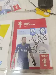 Андрей Каряка Динамо Москва.автограф