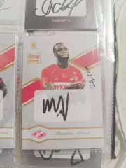 Миенти Абена.Спартак Москва.карта с автографом вид 3