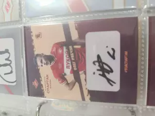 Олег рябчук.Спартак Москва.карта с автографом вид 3