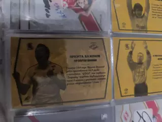 Никита Баженов.Спартак Москва.карта с автографом вид 3