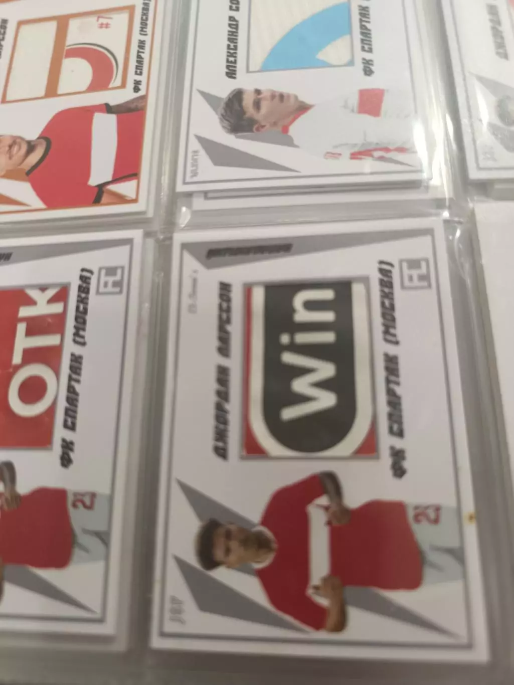 джордан Ларссон. спартак Москва карта с куском джерси вид 7