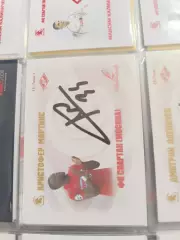 Кристофер мартинс . Спартак Москва.карта с автографом вид 2