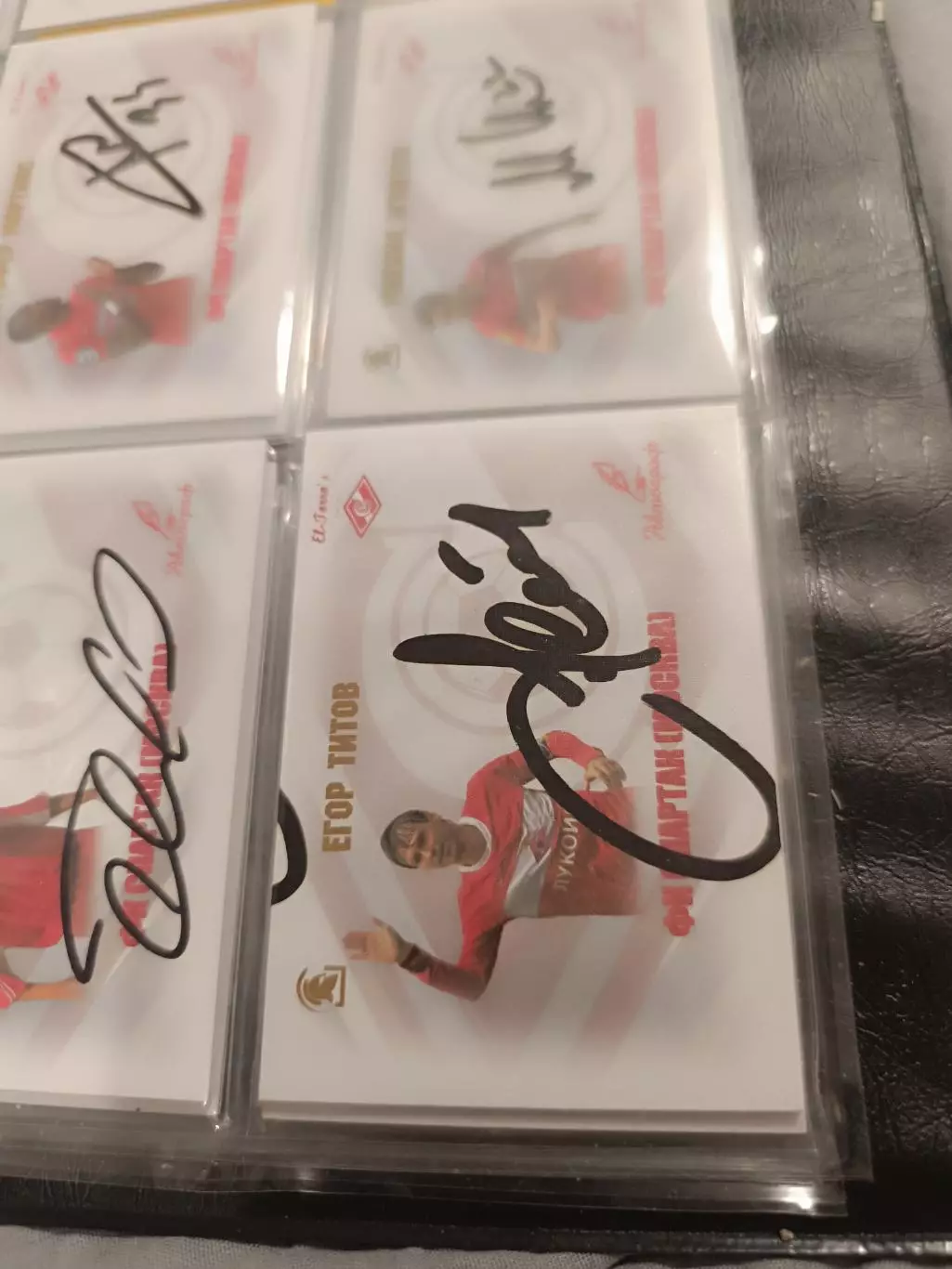 Егор Титов. Спартак Москва.карта с автографом вид 2