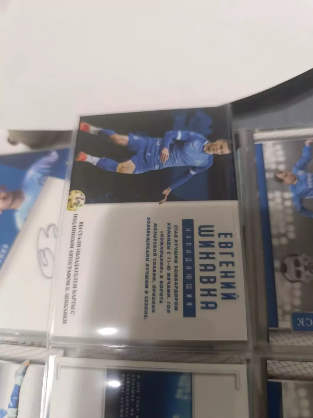 Евгений шикавка Динамо Минсккарта с автографом 1