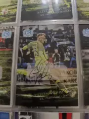 Сергей Игнатович.Динамо минск. карта с автографом