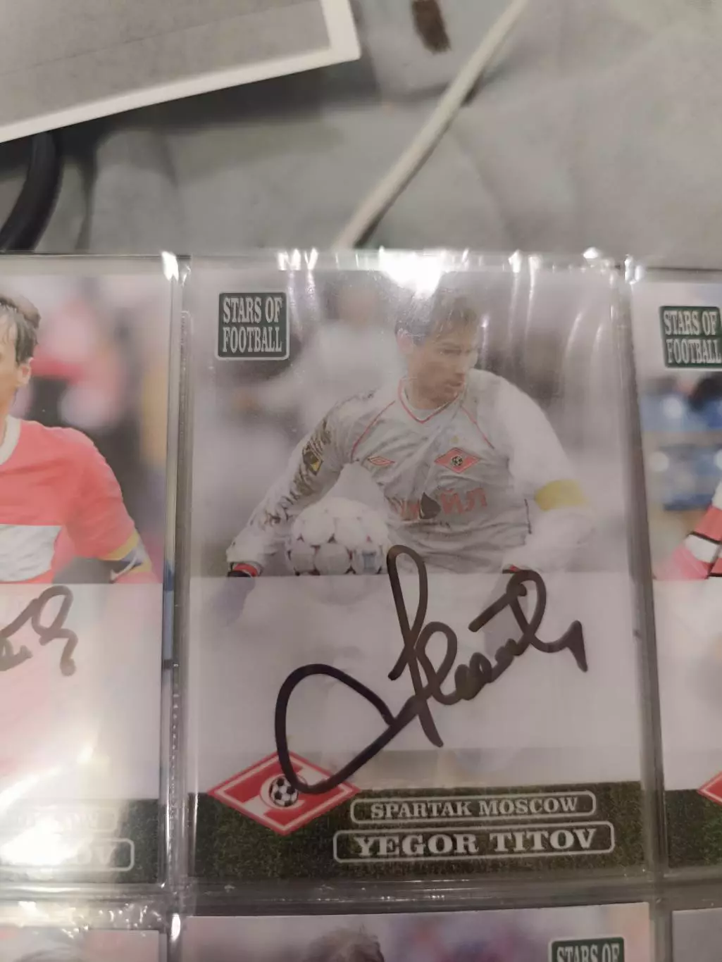 Егор Титов Спартак Москва. Карта. с автографом вид 2
