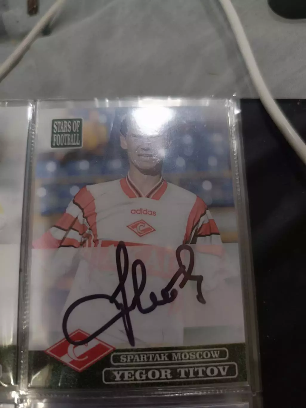 Егор Титов Спартак Москва. Карта. с автографом вид 3