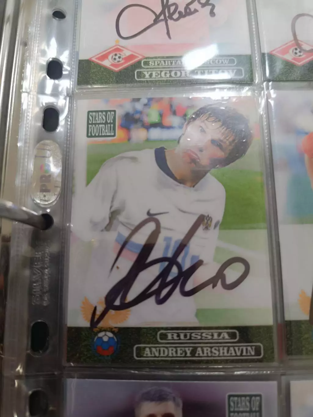 Андрей Аршавин Россия зенит. Санкт Петербург арсенал кайрат Карта. с автографом