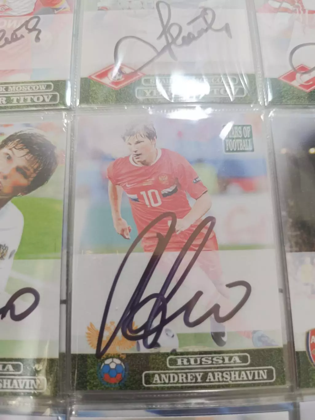 Андрей Аршавин Россия зенит. Санкт Петербург арсеналКарта. с автографом вид 3