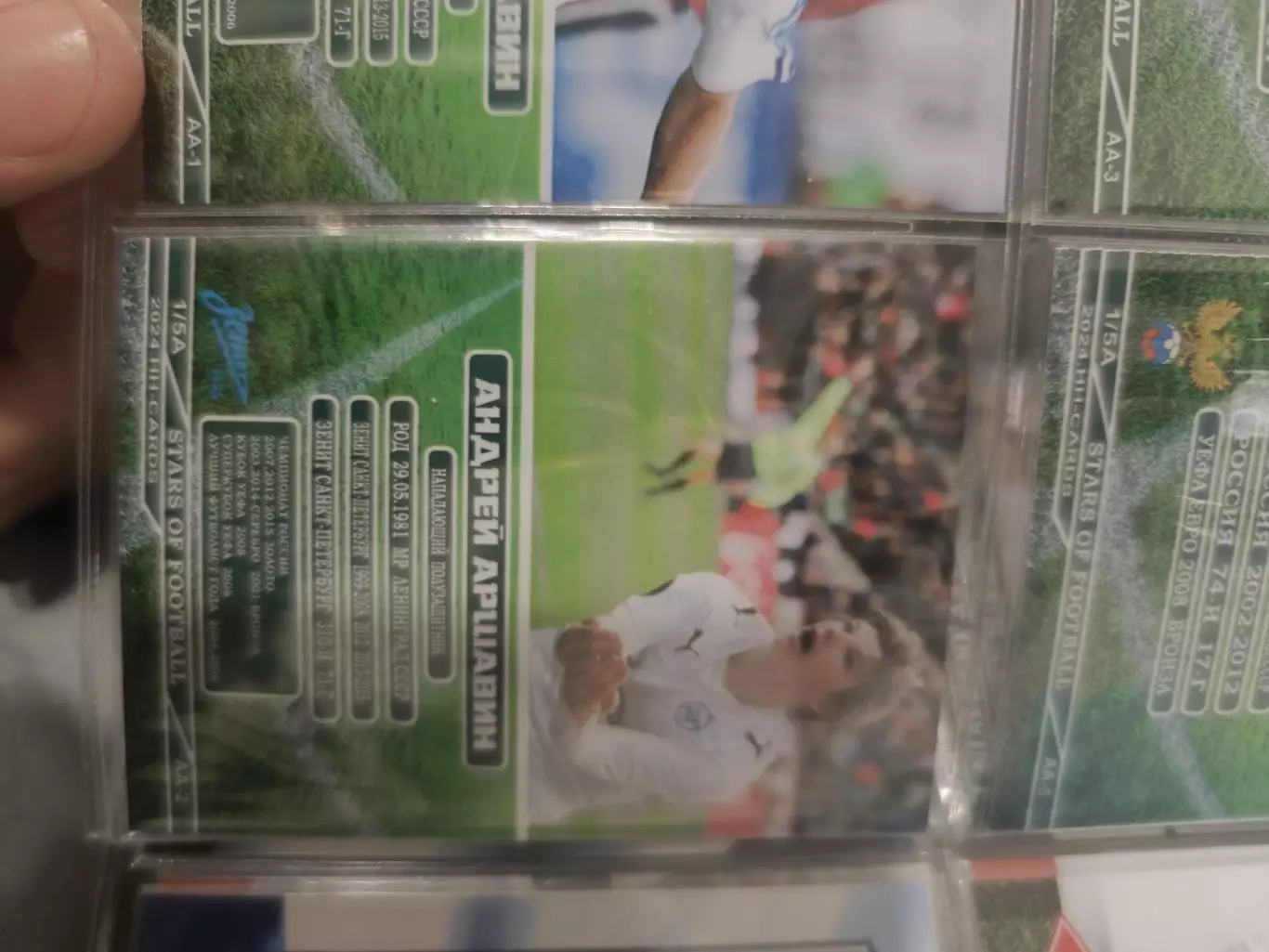 Андрей Аршавин Россия зенит. Санкт Петербург арсенал Карта. с автографом вид 6 1