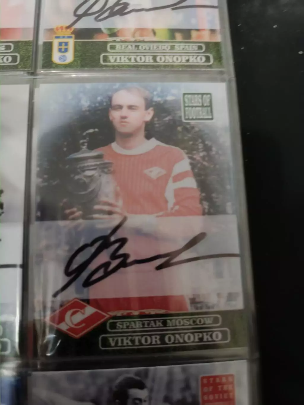 Виктор Онопко Россия Спартак ЦСКА Москва. Карта. с автографом вид 6