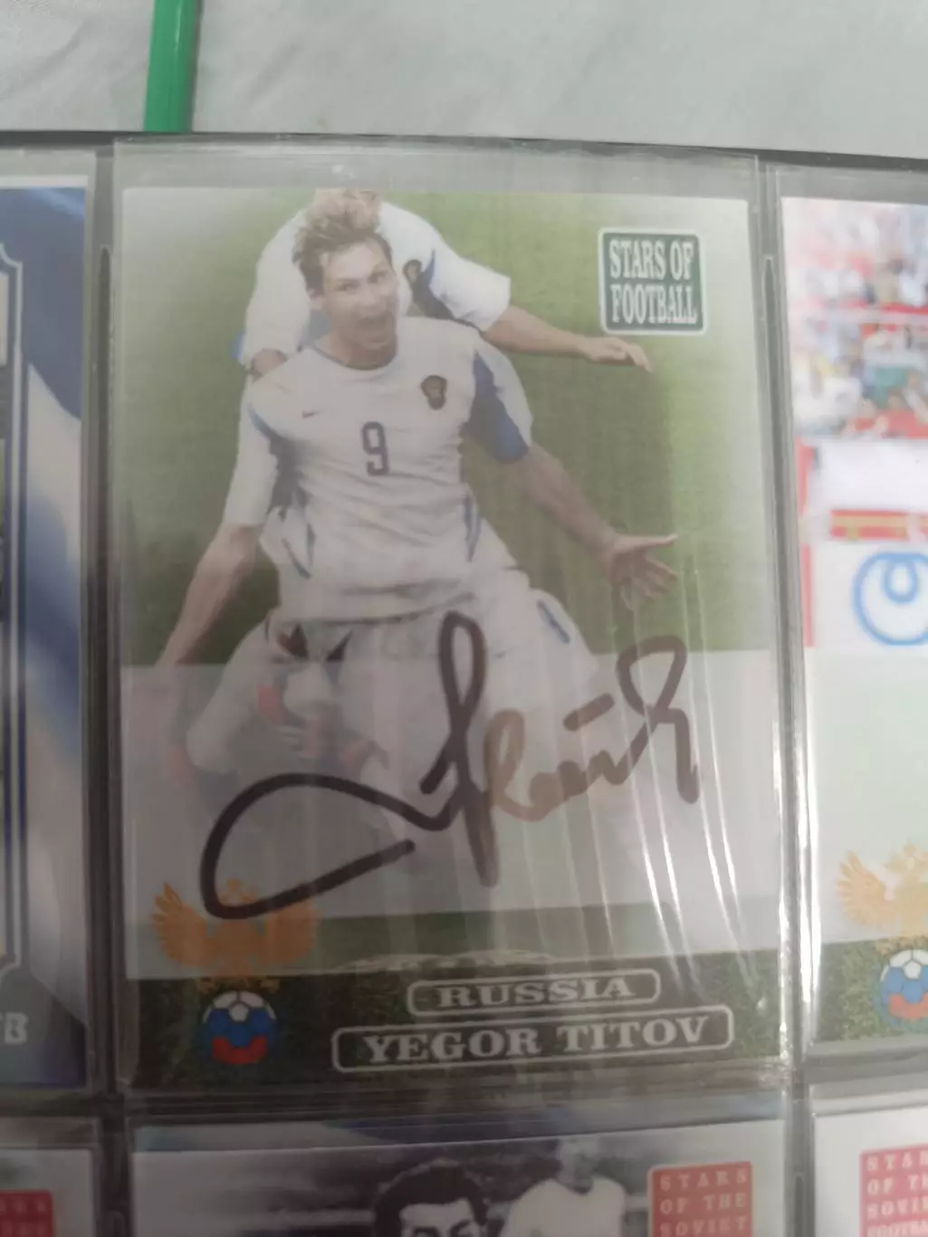 Егор Титов Спартак Москва . Карта. с автографом