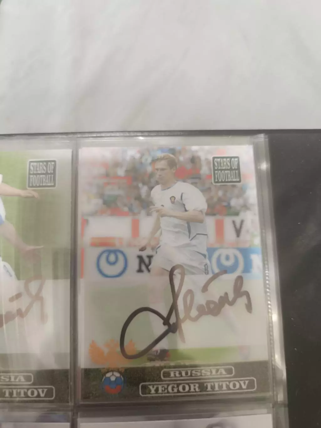 Егор Титов Спартак Москва . Карта. с автографом вид 2