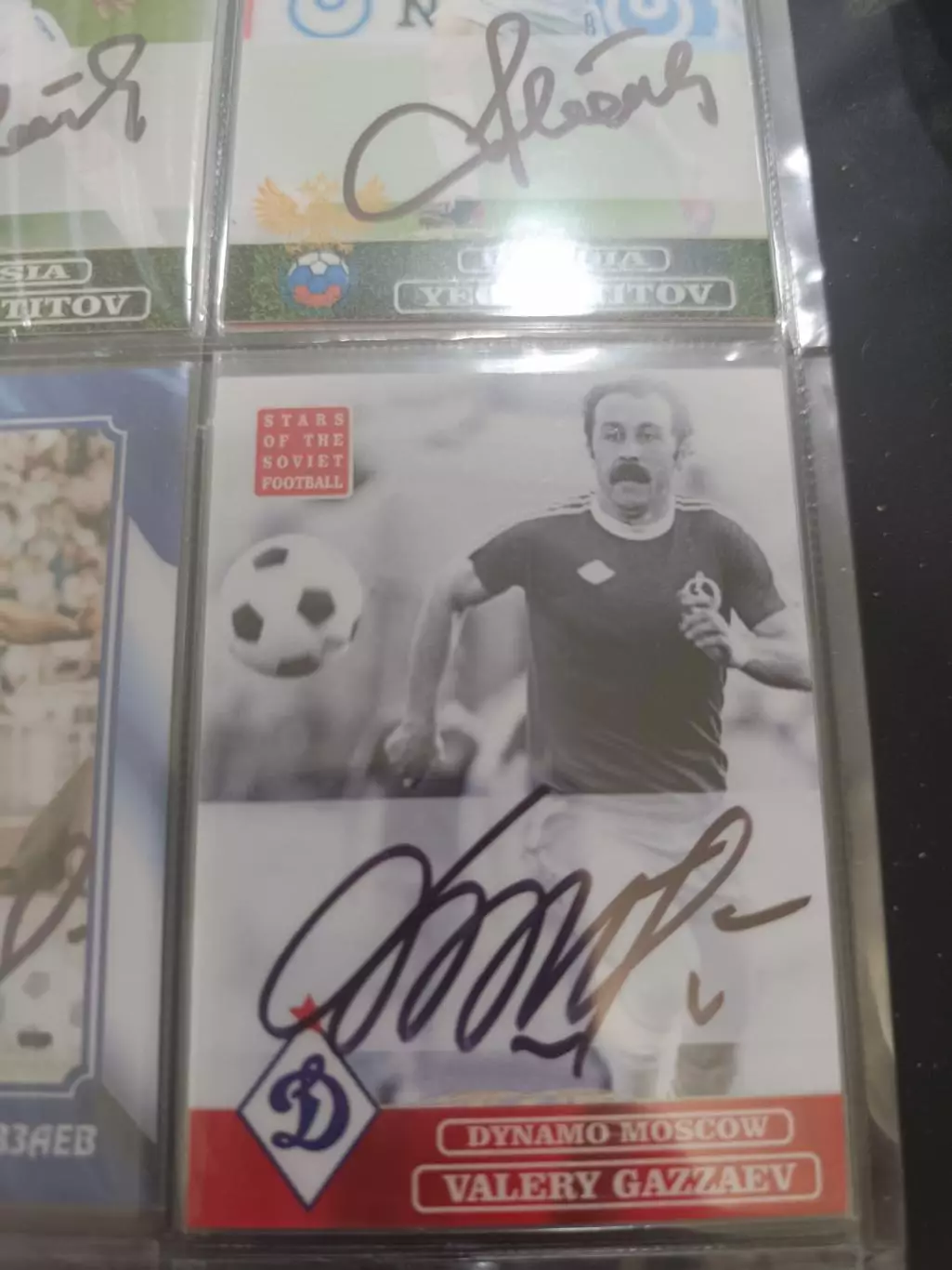 Валерий Газзаев ЦСКА Динамо локомотив Алания. Карта. с автографом вид 3