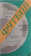 32 металлург Запорожье колхозчы Ашхабад 1978