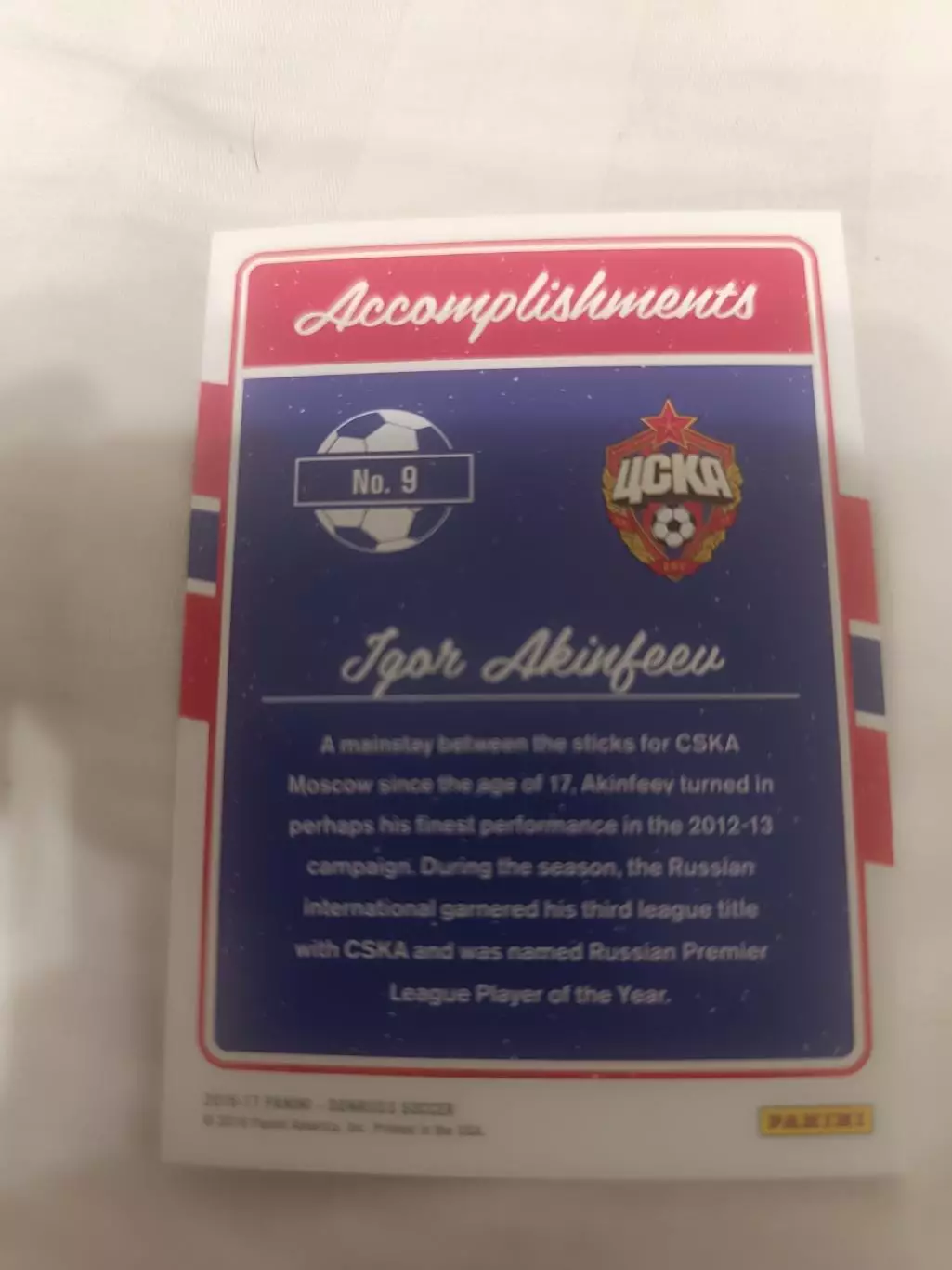 Игорь Акинфеев ЦСКА Москва акамплишмент.пл-2 1