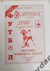 46 Муромец Муром грань гусь-хрустальный2001 лфк