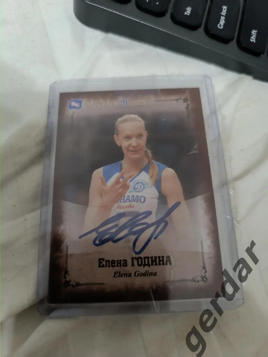 Елена година Динамо Москва волейбол автограф на карте