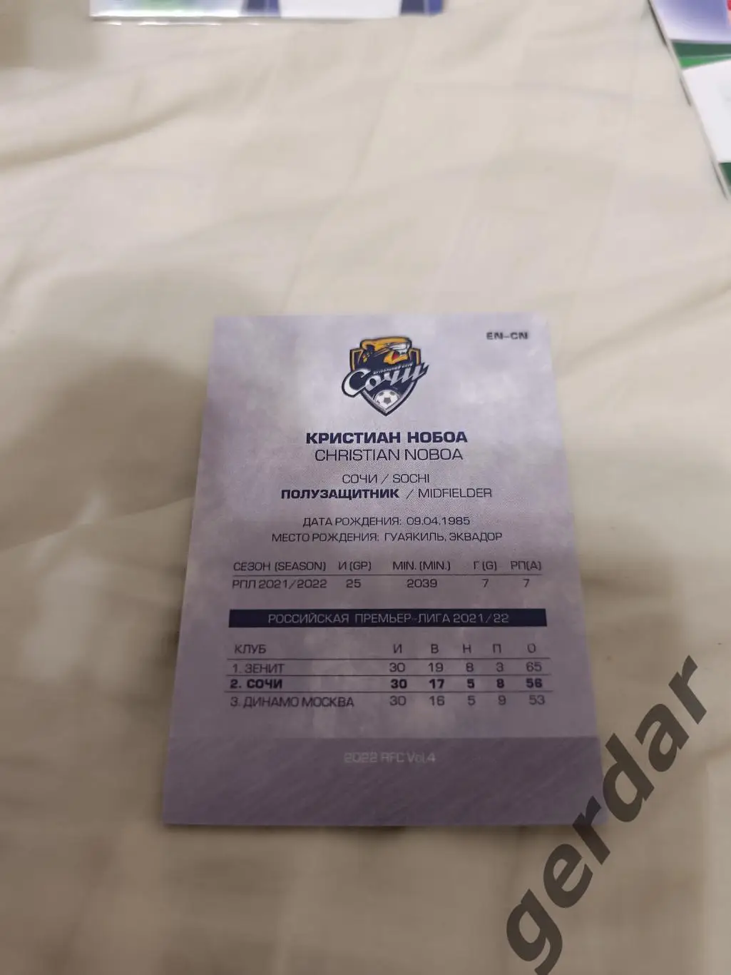 Кристиан нобоа Сочи мелалька 4/5 1