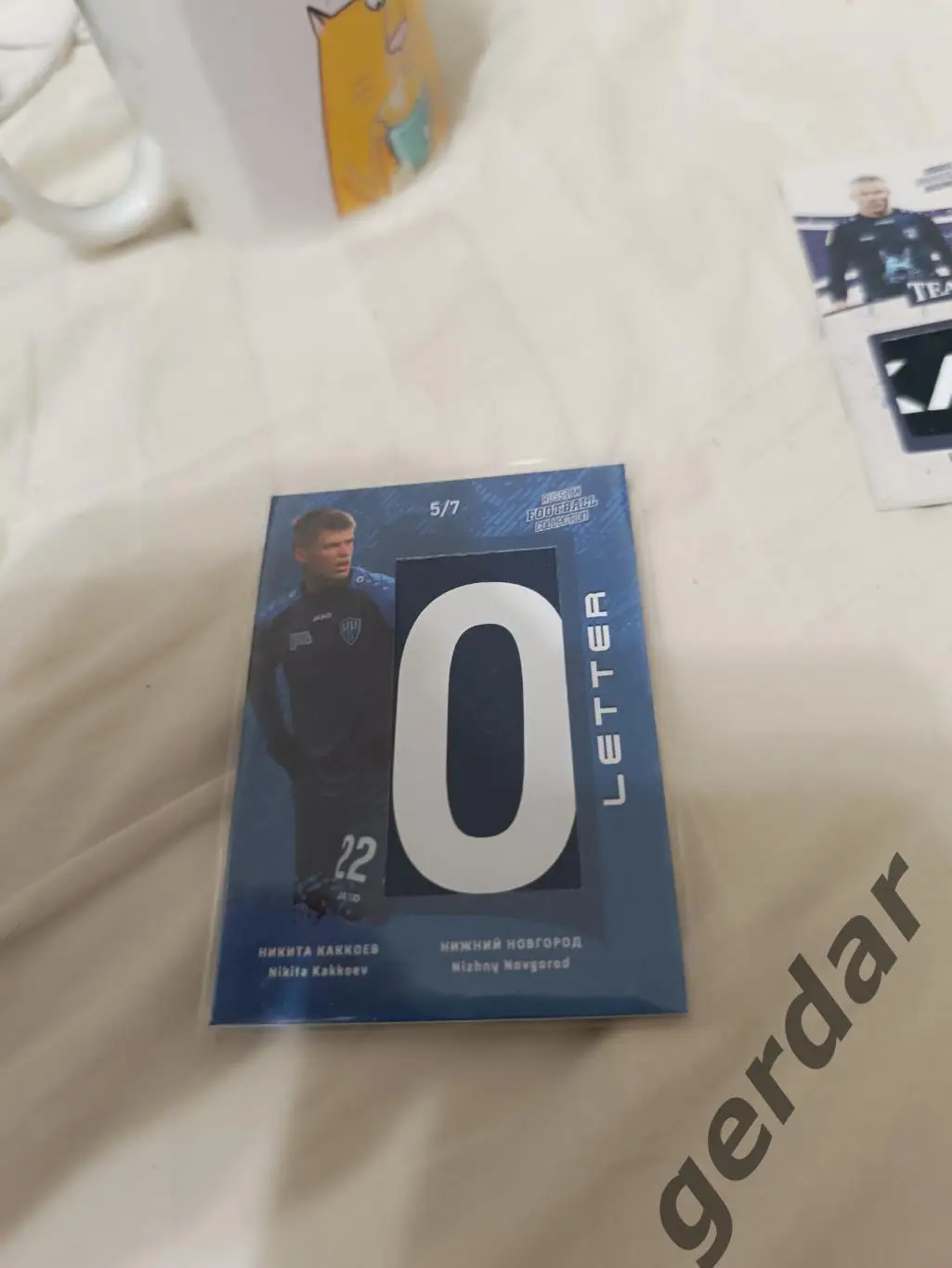 Никита каккоев нижний Новгород.Карта с куском игровой джерси