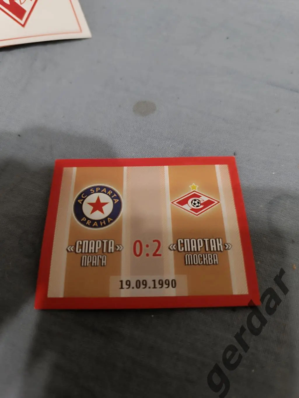 1к спартак Москва наклейка 2