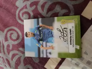 Нуралы алип. зенит Санкт Петербург. . карта с живым автографом