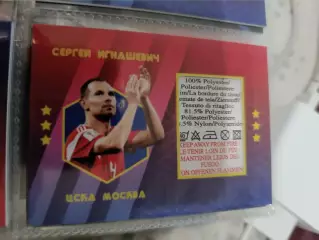 Сергей Игнашевич . ЦСКА Москва . карта с куском джерси 1/2