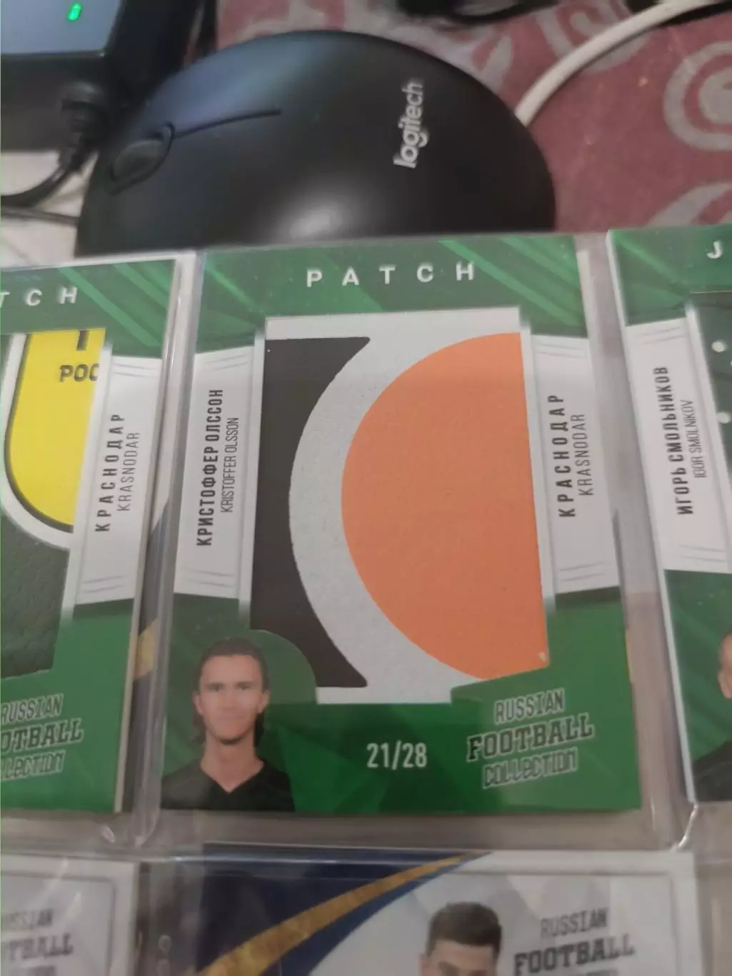 Кристоффер Олссон Краснодар. карта с куском джерси вид 4