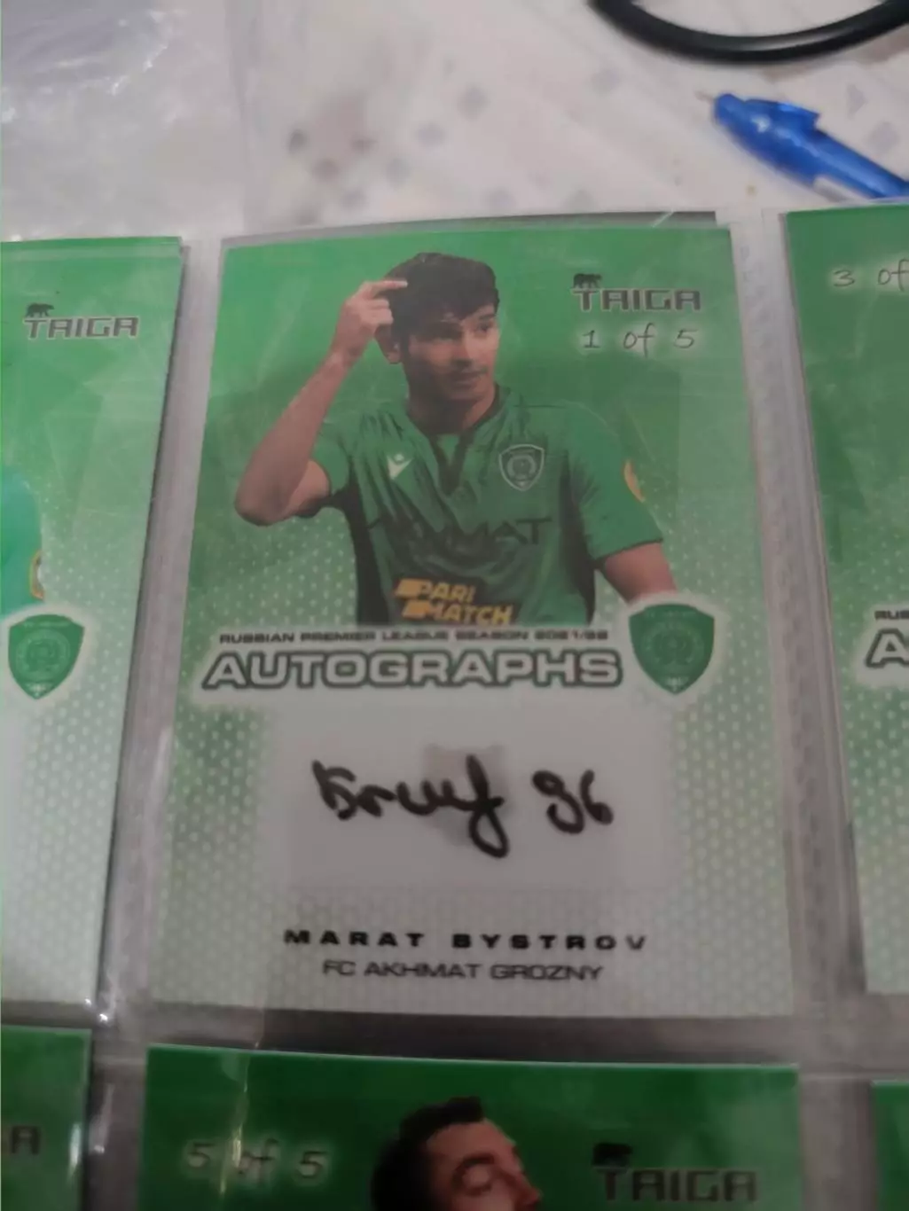 Марат быстров.Ахмат грозный .карта с оригинальным автографом