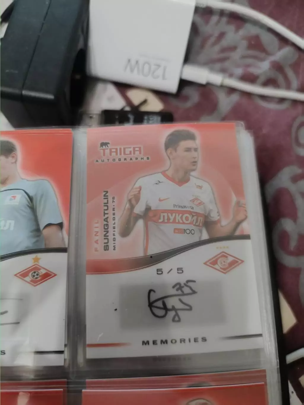 Фанил сунгатулин . Спартак Москва . автограф