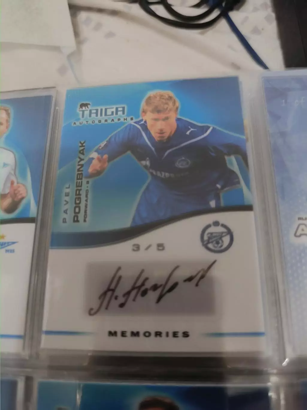 Павел Погребняк. зенит Санкт Петербург. автограф вид 2