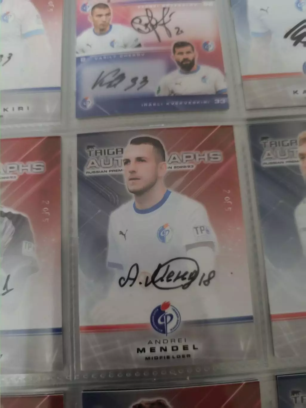 Андрей Мендель . факел Воронеж ..автограф